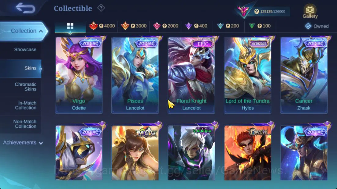 Mobile Legends: Bang Bang Accounts Hero 132|Skin 401|High Immo 327+Good WR|Legend Val image 12