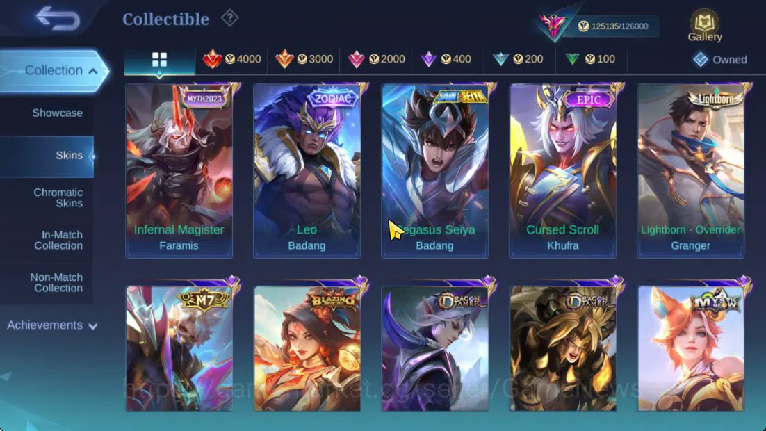 Mobile Legends: Bang Bang Accounts Hero 132|Skin 401|High Immo 327+Good WR|Legend Val image 14