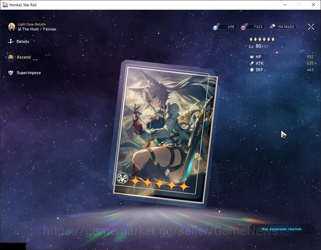 Honkai Star Rail Accounts Asia|TL 70|Phainon Prem Team|23 Limited|[Evanescia image 11