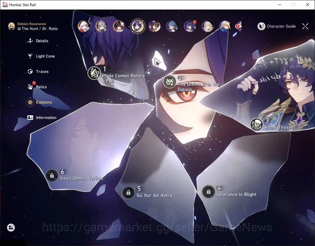 Honkai Star Rail Accounts Asia|TL 70|Phainon Prem Team|23 Limited|[Evanescia image 7
