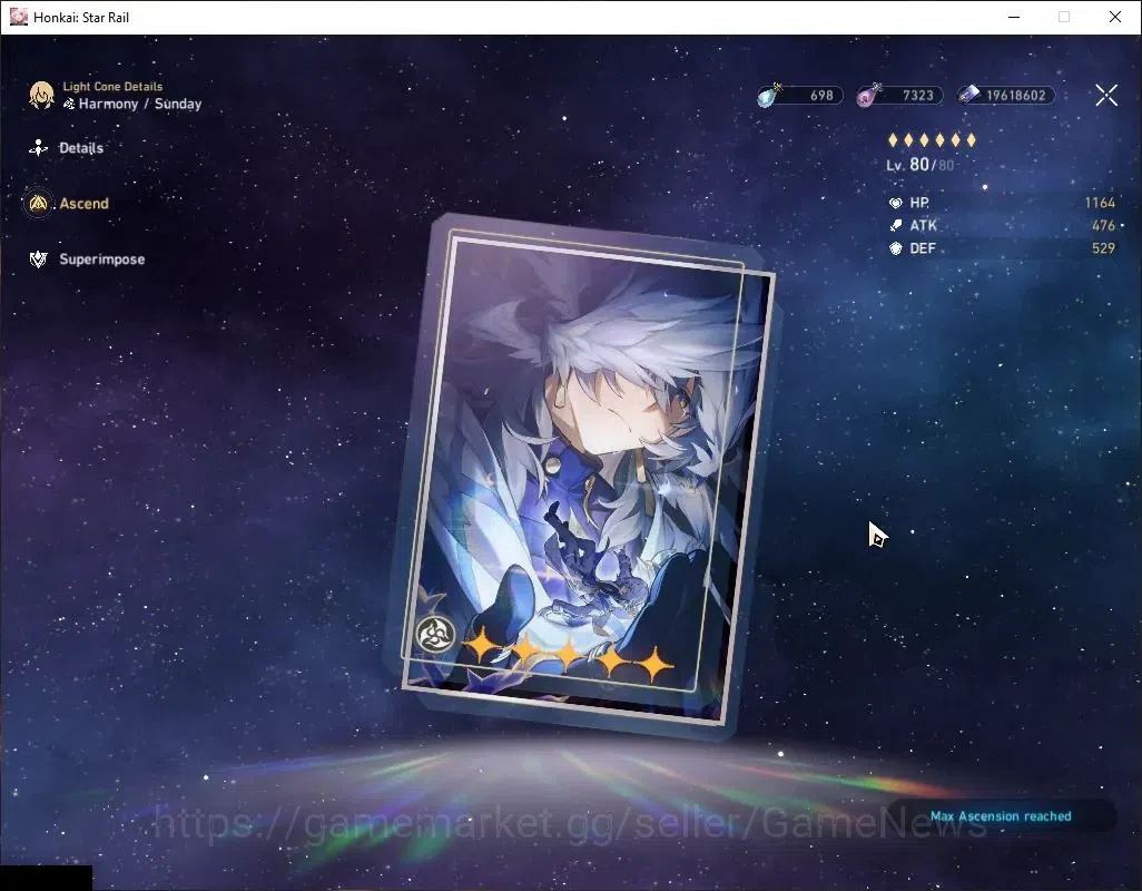 Honkai Star Rail Accounts Asia|TL 70|Phainon Prem Team|23 Limited|[Evanescia image 9