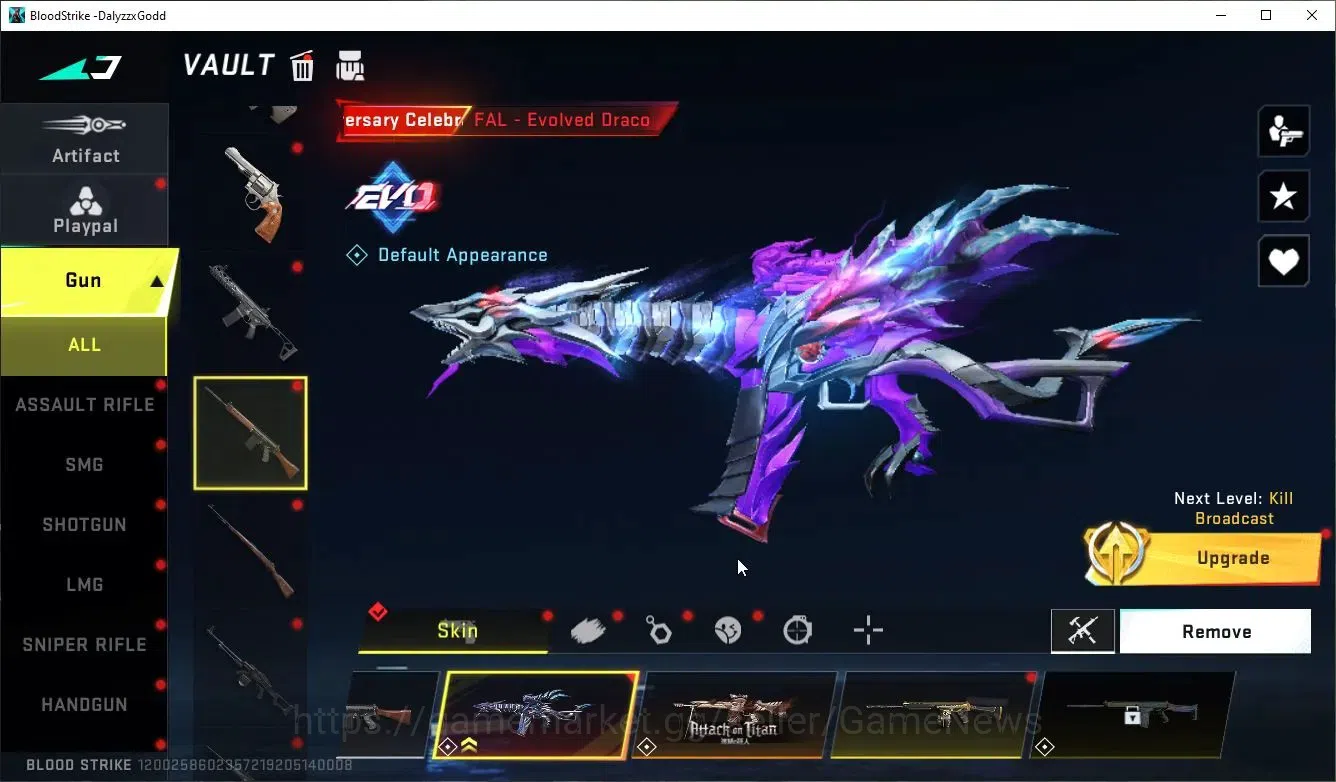 Blood Strike Accounts ASIA|Collab 7DS Karl98,QBZ95,AOT-KAG6,FAL,Anniv FA image 11