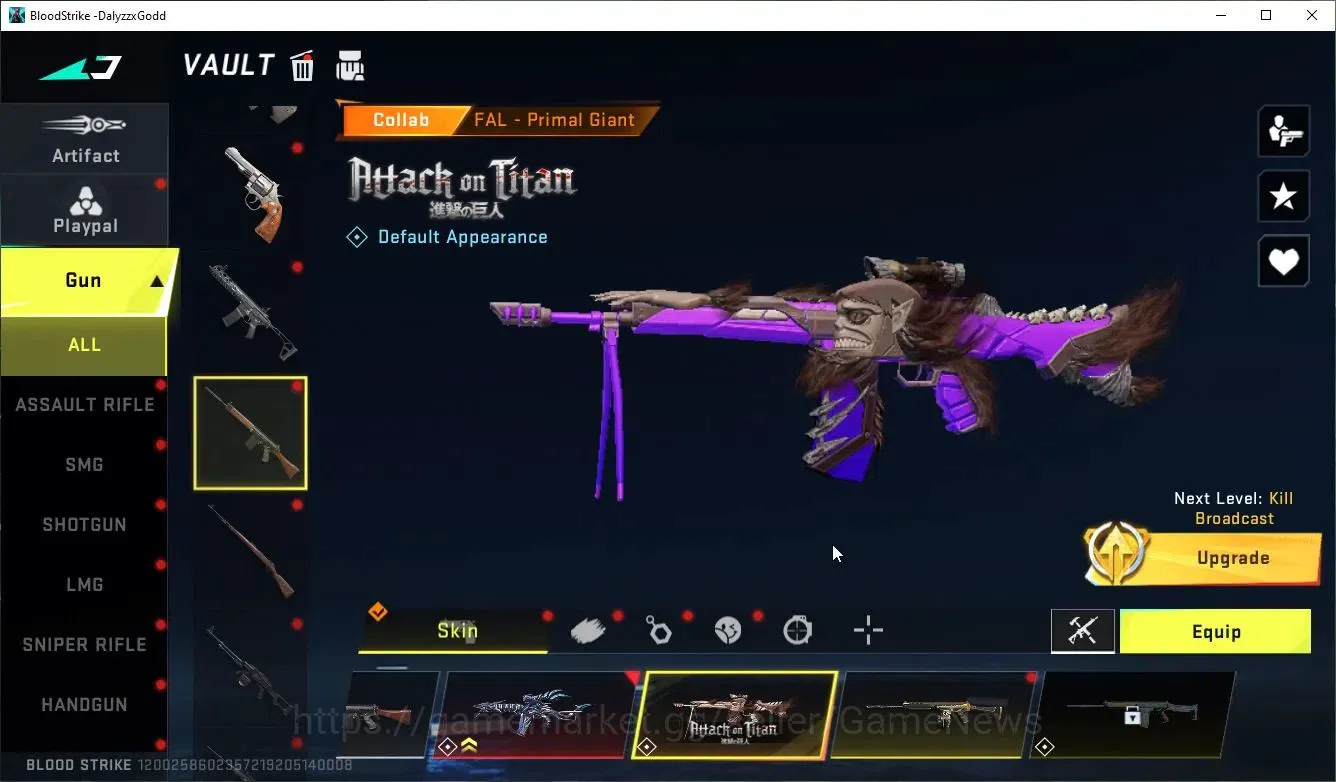 Blood Strike Accounts ASIA|Collab 7DS Karl98,QBZ95,AOT-KAG6,FAL,Anniv FA image 12