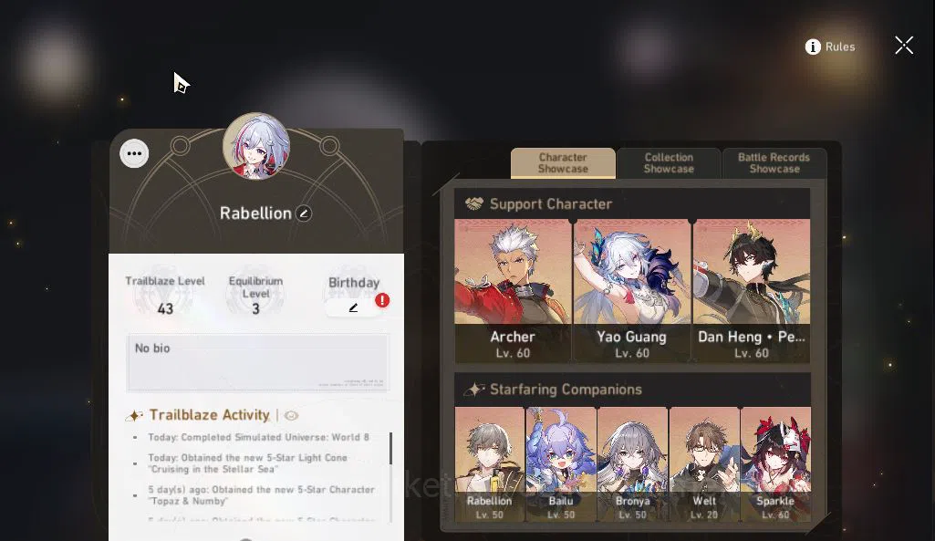 Honkai Star Rail Accounts Asia|TL 43|17,9K SJ|6 Limited|Yao Guang,Sparkle,Da image 2
