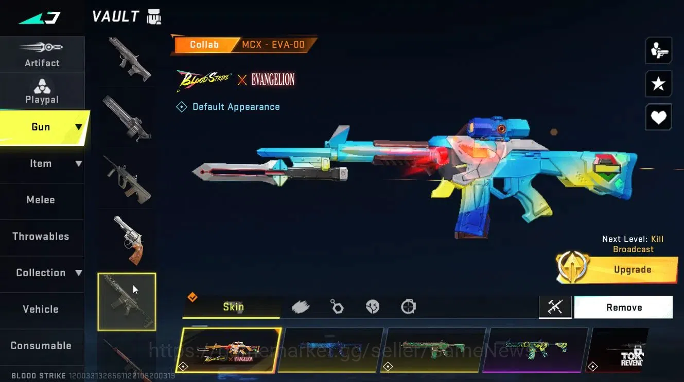 Blood Strike Accounts ASIA|Collab EVA [KATYA-EVA02,MCX]|Limited [RPK,MP1 image 15