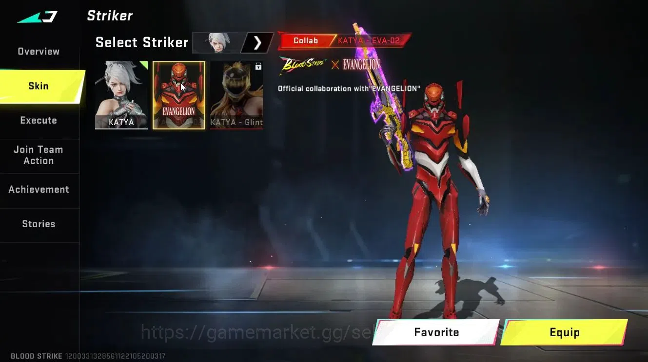 Blood Strike Accounts ASIA|Collab EVA [KATYA-EVA02,MCX]|Limited [RPK,MP1 image 5