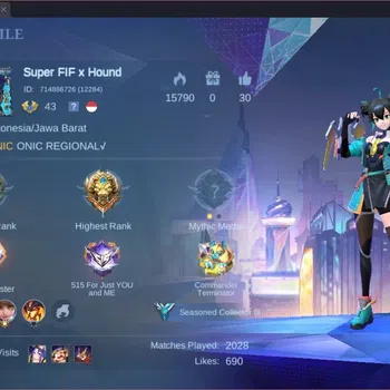 Mobile Legends: Bang Bang Accounts Collector Global |Hero 79|Skin 90|Seasoned|Lightborn Alucard|M-World Wanwan|Epic