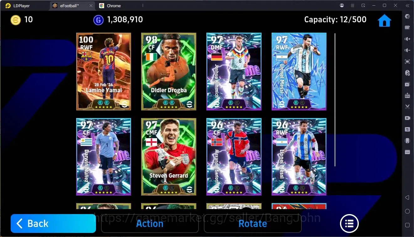 eFootball Accounts High-End Mobile |PW 3120|Bigtime Yamal|Epic Drogba,Gerrard,Shevchenko,Serginho Etc|SHW 4