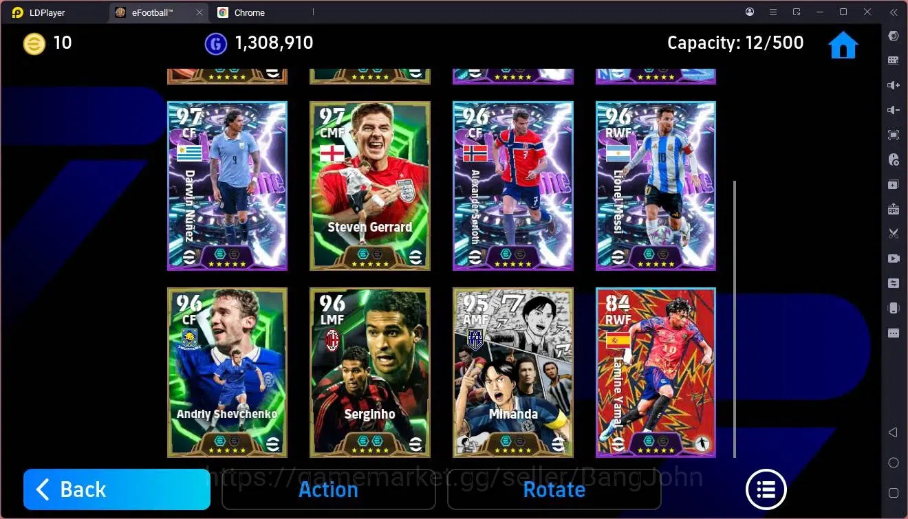 eFootball Accounts High-End Mobile |PW 3120|Bigtime Yamal|Epic Drogba,Gerrard,Shevchenko,Serginho Etc|SHW 5