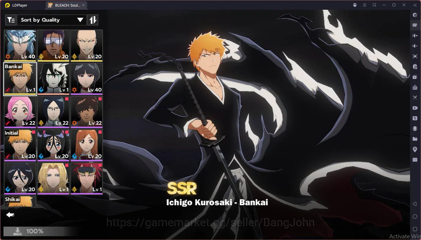BLEACH: Soul Resonance Accounts Nuverse SEA | Lvl 23 | 4 SSR (Grimjow Resurrection, Ichiban, Kaname Tosen, Ikkaku 4
