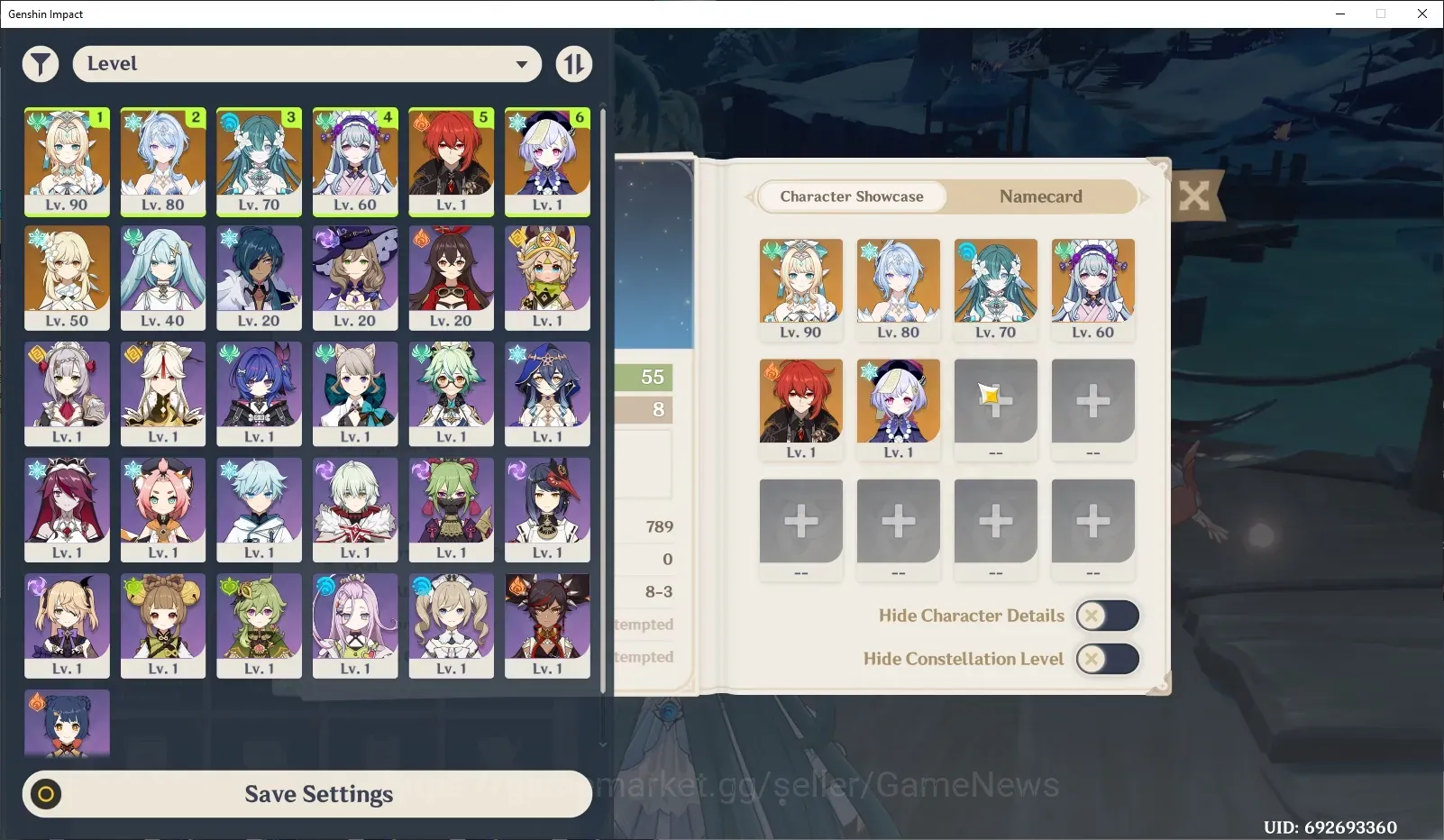 Genshin Impact Accounts Reroll NA|AR 55|3 Limited + 5 (*5Weapon)|(Vesna C1,Vodyanitsa,Odette)+Sign|4,9K Primogems|BD 1
