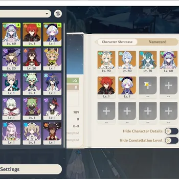 Genshin Impact Accounts Reroll NA|AR 55|3 Limited + 5 (*5Weapon)|(Vesna C1,Vodyanitsa,Odette)+Sign|4,9K Primogems|BD