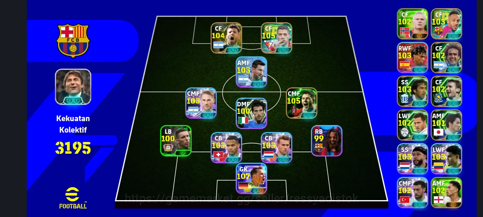 eFootball Accounts Legends & Iconic Players COLECTIVE 3195+ | NEW M NEUER x S GERARD x L SUAREZ x S AGUERO,READY TO 1