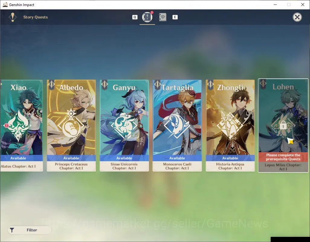 Genshin Impact Accounts ASIA|AR 45|1 Limited + 2 (*5 Weapon)| Mavuika | Di image 16
