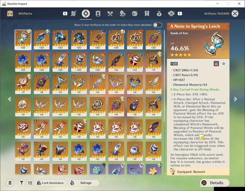 Genshin Impact Accounts ASIA|AR 45|1 Limited + 2 (*5 Weapon)| Mavuika | Di image 4