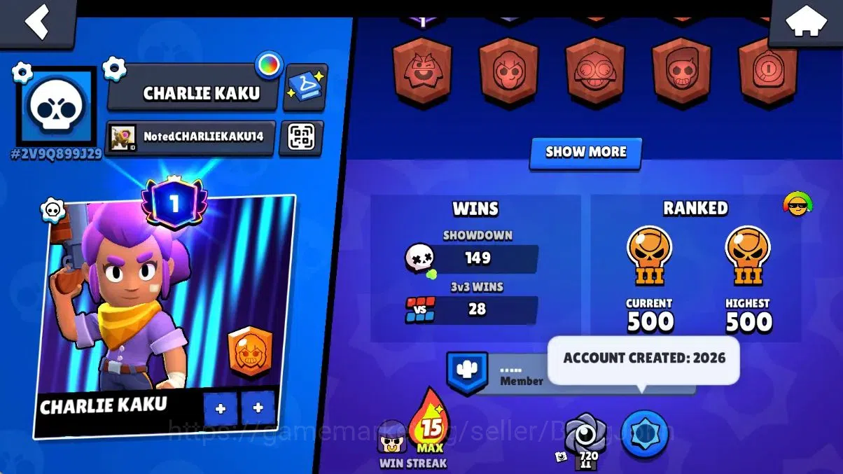 Brawl Stars Accounts Android | 2857 Thropy | 23 Brawler - 1 Max Lv Hype image 3