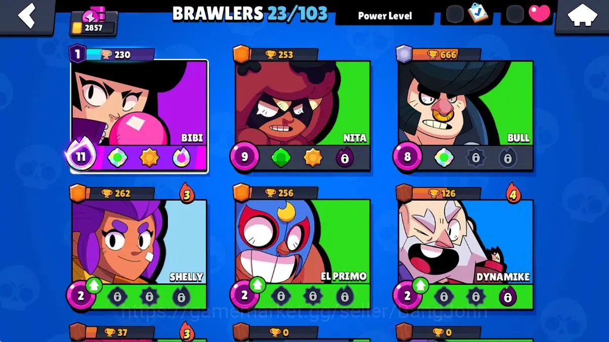 Brawl Stars Accounts Android | 2857 Thropy | 23 Brawler - 1 Max Lv Hype image 4