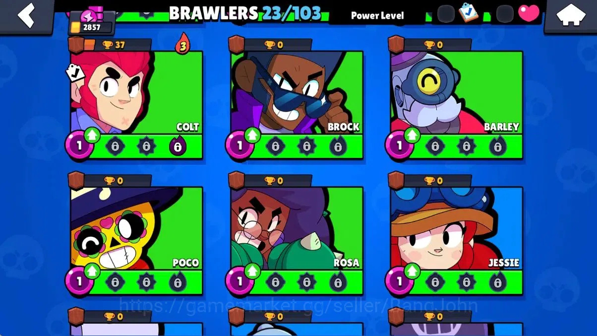 Brawl Stars Accounts Android | 2857 Thropy | 23 Brawler - 1 Max Lv Hype image 5