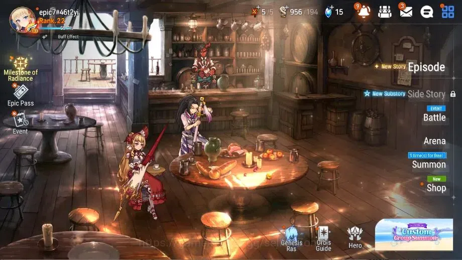 Epic Seven Accounts Starter Global Unverif|Fresh Starter|2ML(Lisette,EW Ludwig)+7*5 Char|PoH+Bless ON|450 MM|Check 1