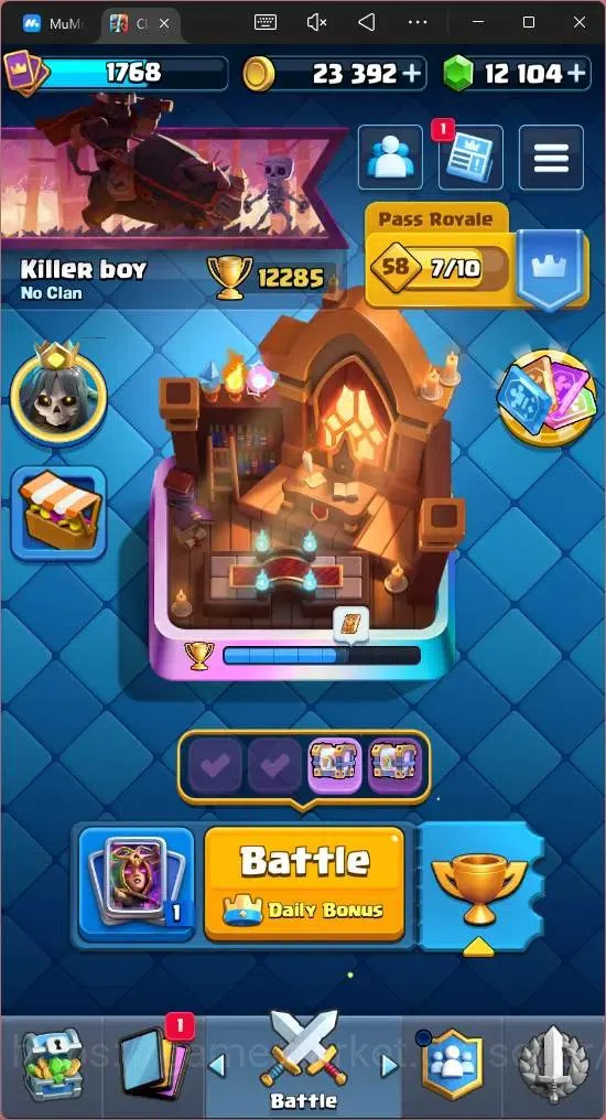 Clash Royale Accounts Mobile |KTL 16|Trophy 12285|Card 121|16 Max|6 Lv 1 image 1
