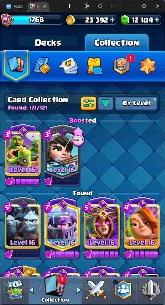 Clash Royale Accounts Mobile |KTL 16|Trophy 12285|Card 121|16 Max|6 Lv 1 image 12