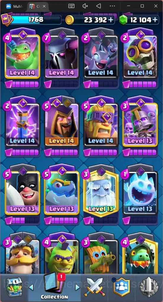 Clash Royale Accounts Mobile |KTL 16|Trophy 12285|Card 121|16 Max|6 Lv 1 image 14