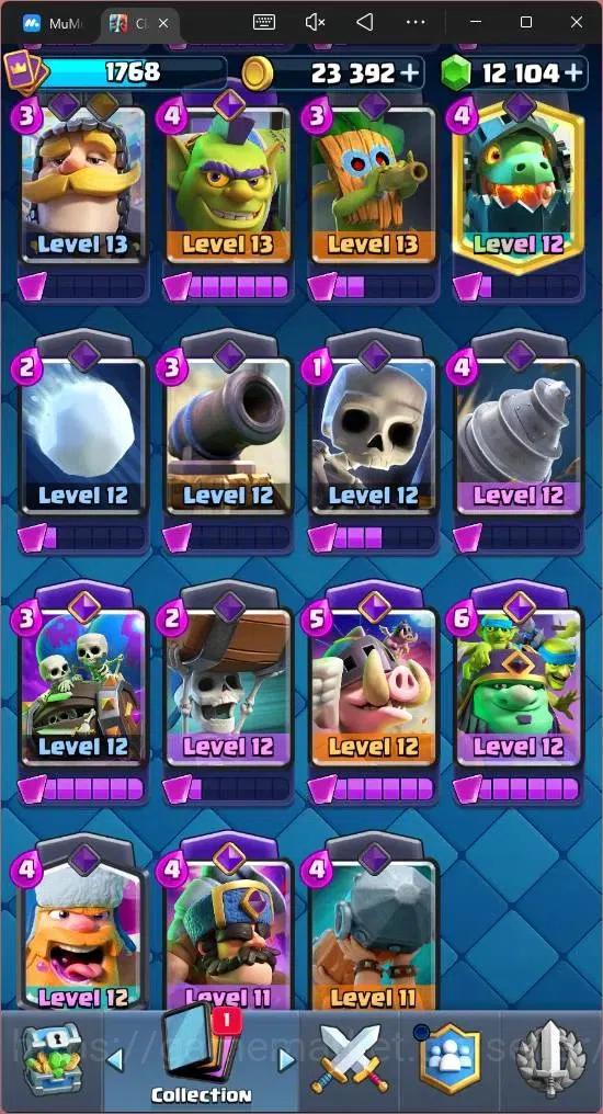 Clash Royale Accounts Mobile |KTL 16|Trophy 12285|Card 121|16 Max|6 Lv 1 image 15