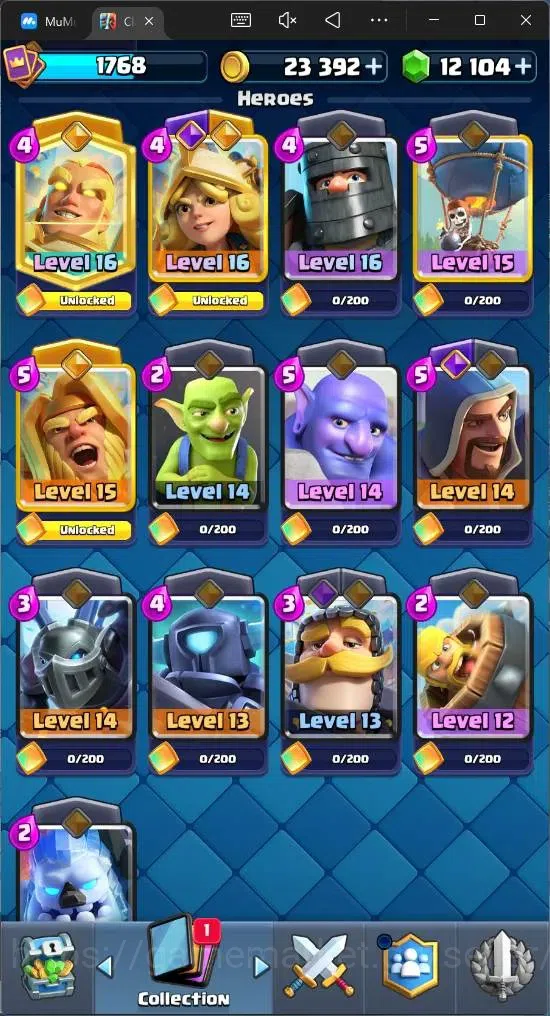 Clash Royale Accounts Mobile |KTL 16|Trophy 12285|Card 121|16 Max|6 Lv 1 image 16