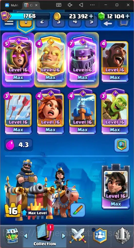 Clash Royale Accounts Mobile |KTL 16|Trophy 12285|Card 121|16 Max|6 Lv 1 image 6