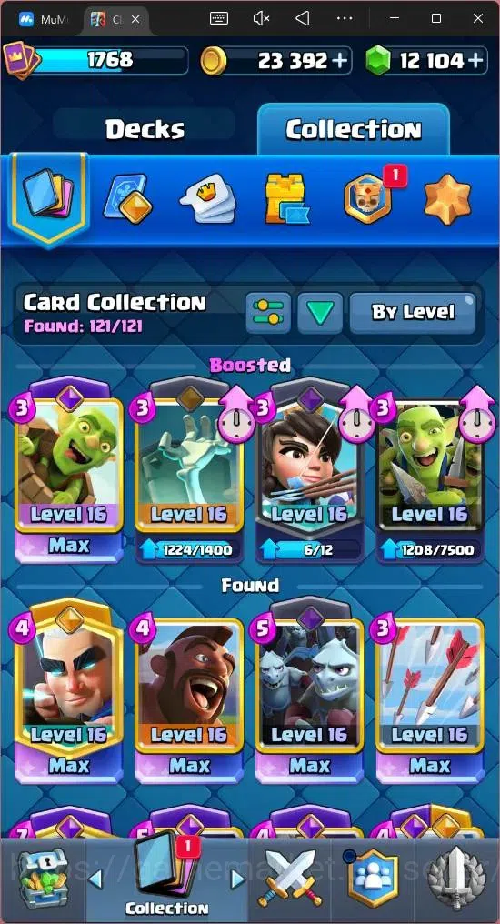 Clash Royale Accounts Mobile |KTL 16|Trophy 12285|Card 121|16 Max|6 Lv 1 image 7