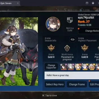 Epic Seven Accounts High-End Global Unverif |6 ML(TE Kayron,EW Ludwig,Straze,SB Aramintha,A Vildred,SOTD Diene)|PoH