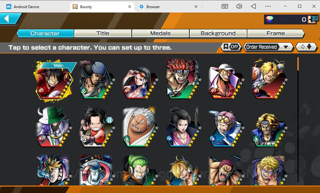 One Piece Bounty Rush Accounts Mid-Tier Global|4 EX|TFE Saturn,BP Kuzan,FZ Zephyr,KOP GD Roger|Rank6|Bandai|CheckSS(OPBR1840) 3
