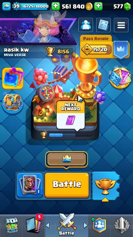 Lv 39|Trophy 8156|KTL 13|Limited Skin|Total Card 121| 2 HERO,9 EVO,8 Camps 21 Legend 33 Epic 30 Rare 29 Common|TakeEmail(CR1633) Clash Royale Midgame Lv 39|Trophy 8156|KTL 13|Limited Skin|Total Card 1 image 1
