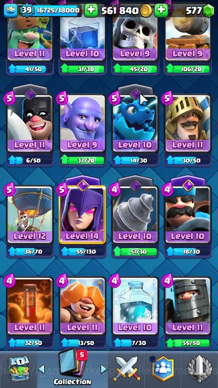 Clash Royale Accounts Midgame Lv 39|Trophy 8156|KTL 13|Limited Skin|Total Card 121| 2 HERO,9 EVO,8 Camps 21 Legend 33 Epic 10