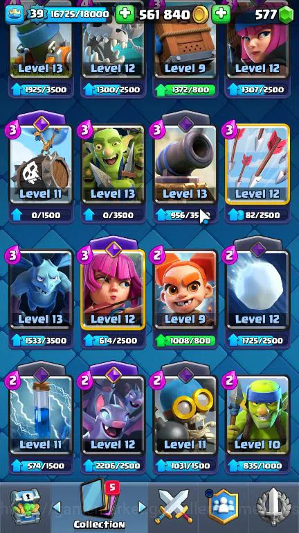 Clash Royale Accounts Midgame Lv 39|Trophy 8156|KTL 13|Limited Skin|Total Card 121| 2 HERO,9 EVO,8 Camps 21 Legend 33 Epic 14