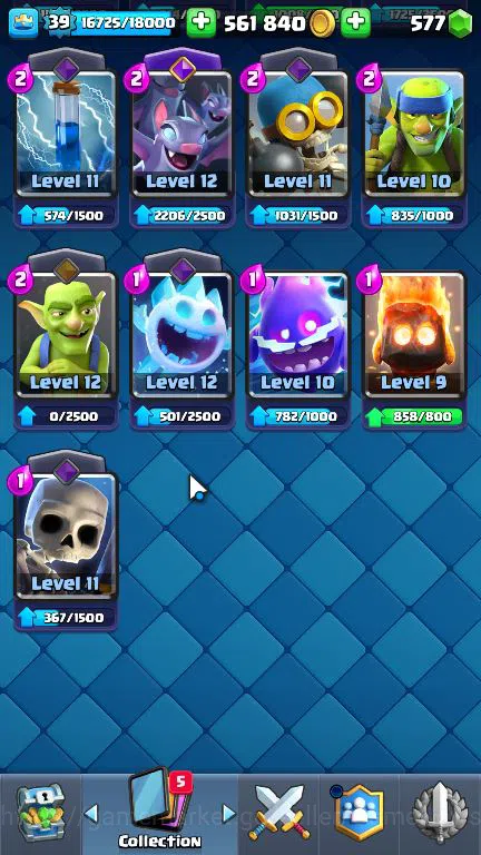 Clash Royale Accounts Midgame Lv 39|Trophy 8156|KTL 13|Limited Skin|Total Card 121| 2 HERO,9 EVO,8 Camps 21 Legend 33 Epic 15
