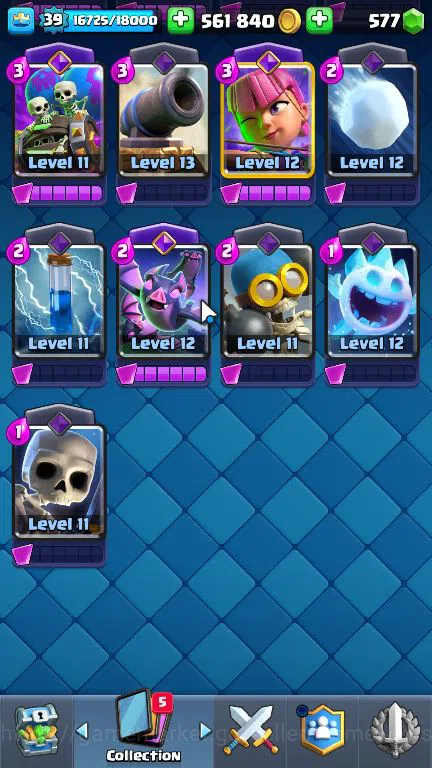 Clash Royale Accounts Midgame Lv 39|Trophy 8156|KTL 13|Limited Skin|Total Card 121| 2 HERO,9 EVO,8 Camps 21 Legend 33 Epic 6