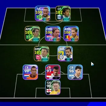 eFootball Accounts Legends & Iconic Players Android|4 Epic Kaka,Raul,Mark Van Bommel|7 Show Time Neymar Jr,Luka Modric,Kevin