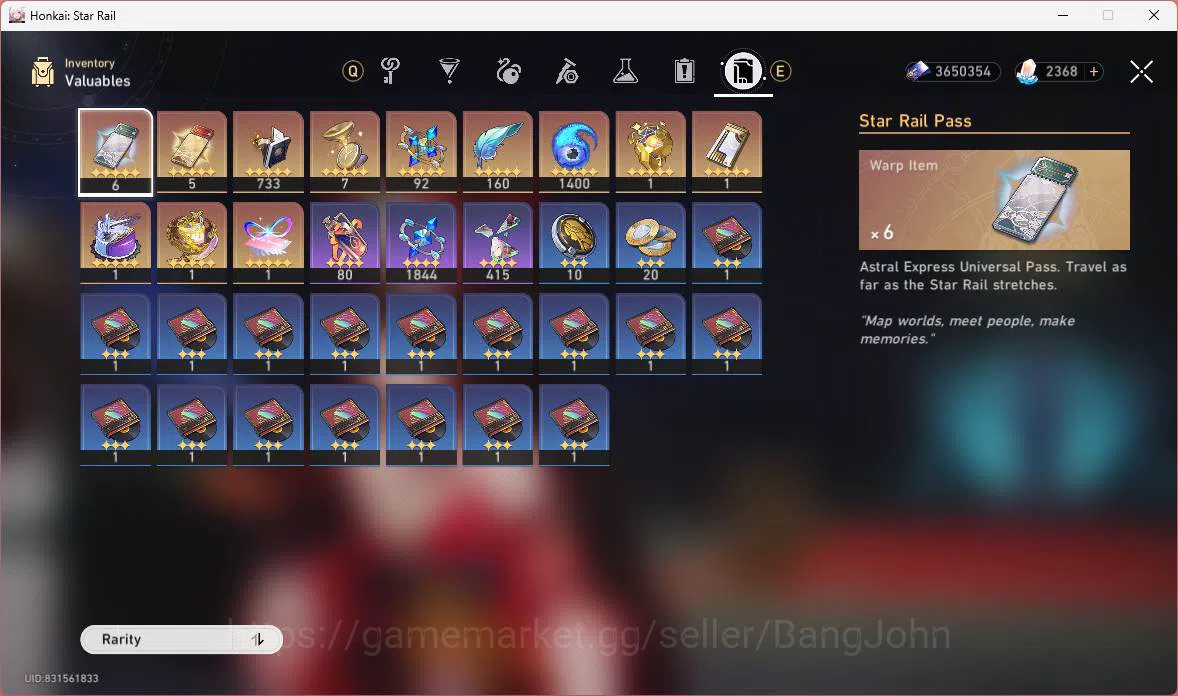 Honkai Star Rail Accounts Others ASIA|TL 70|12 Limit|Jade 14