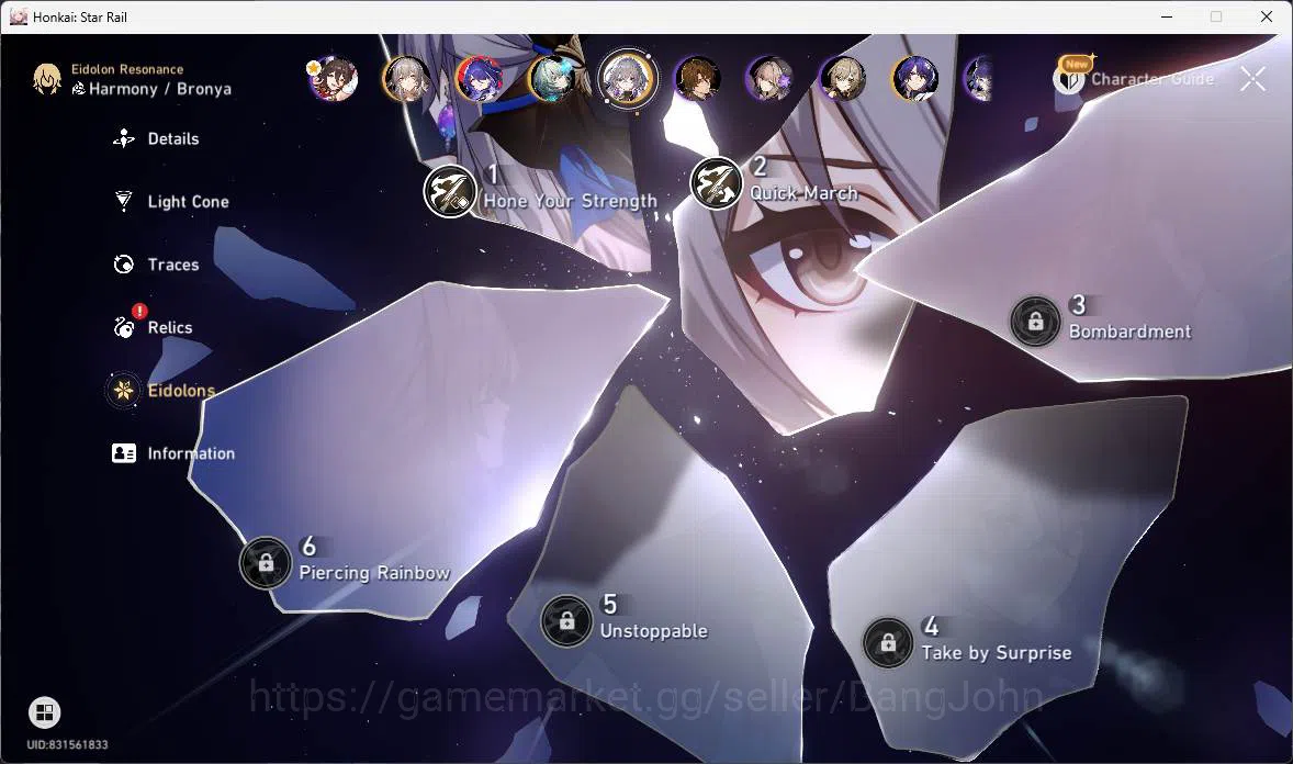 Honkai Star Rail Accounts Others ASIA|TL 70|12 Limit|Jade 17