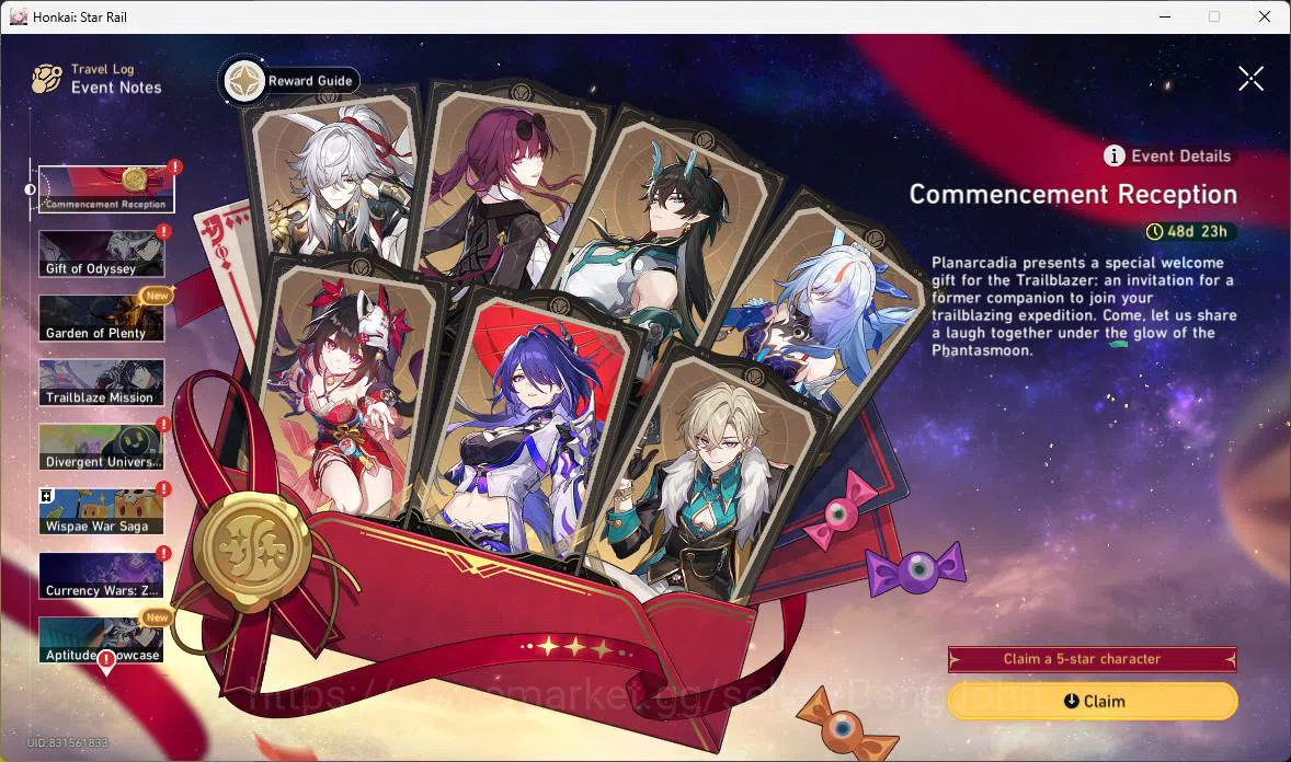 Honkai Star Rail Accounts Others ASIA|TL 70|12 Limit|Jade 20