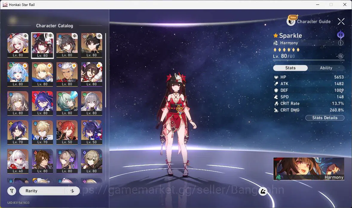 Honkai Star Rail Accounts Others ASIA|TL 70|12 Limit|Jade 7