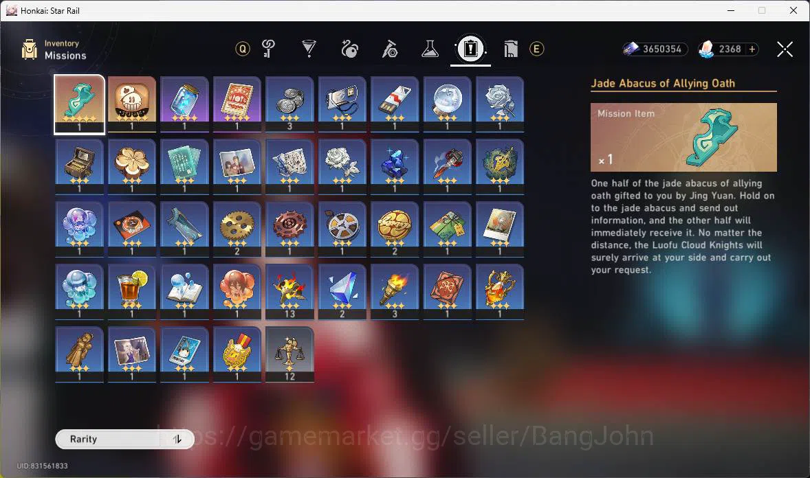 Honkai Star Rail Accounts Others ASIA|TL 70|12 Limit|Jade 8