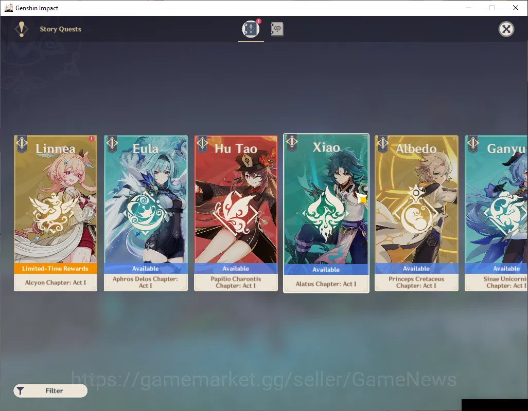 Genshin Impact Accounts ASIA|AR 48|2 Limited+21(*4Character)|Flins,Lauma|M image 4