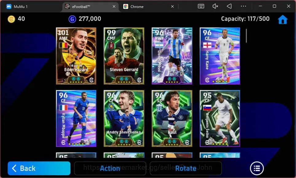 eFootball Accounts ANDROID|PW 3099|E-BT Eden Hazard|Epc Steven Gerrar image 5