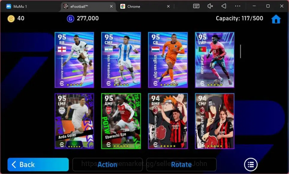 eFootball Accounts ANDROID|PW 3099|E-BT Eden Hazard|Epc Steven Gerrar image 7