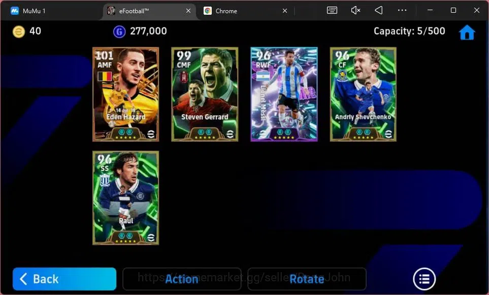 eFootball Accounts ANDROID|PW 3099|E-BT Eden Hazard|Epc Steven Gerrar image 9