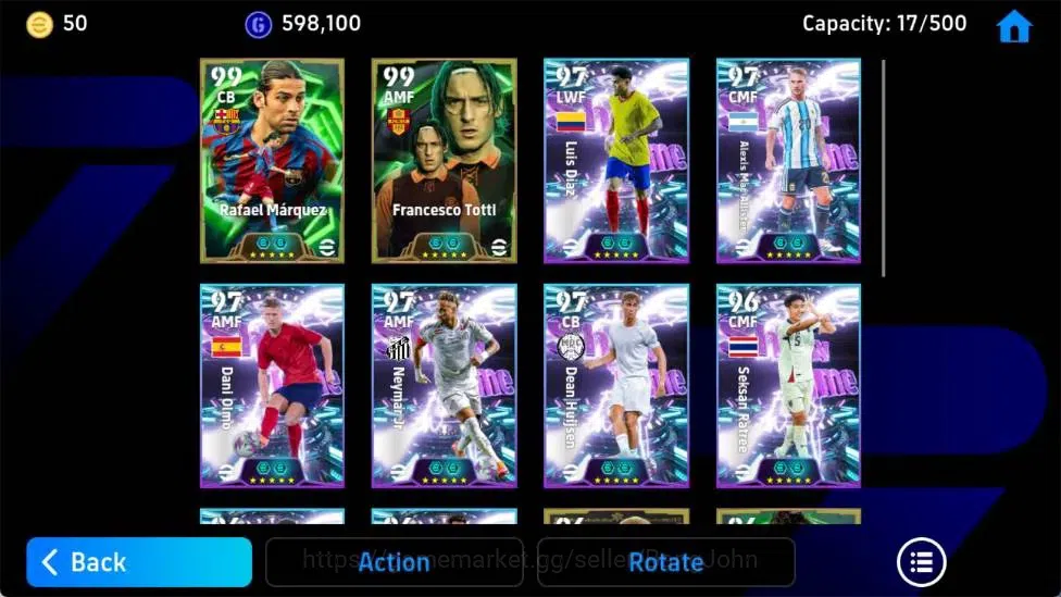eFootball Accounts Android|PW 3167|Rafael Marquez Epic, Francesco Tot image 3