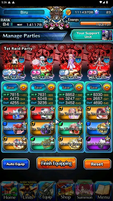 Grand Summoners Accounts Global|Rank 84|17 Ascend 6 TW|(Touma Kamijo,Chloe, image 3