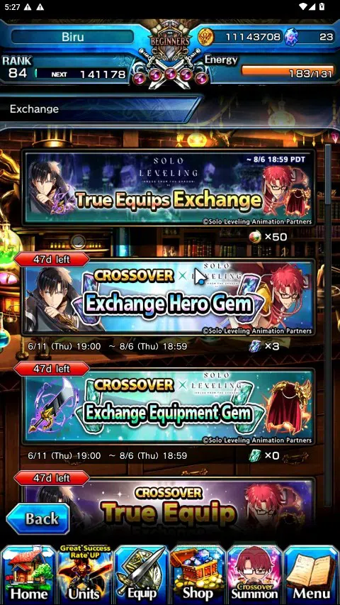 Grand Summoners Accounts Global|Rank 84|17 Ascend 6 TW|(Touma Kamijo,Chloe, image 8